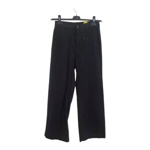 DL1961 Womens Hepburn Wide Leg High Rise Vintage 31" Black Size 26" High Waist